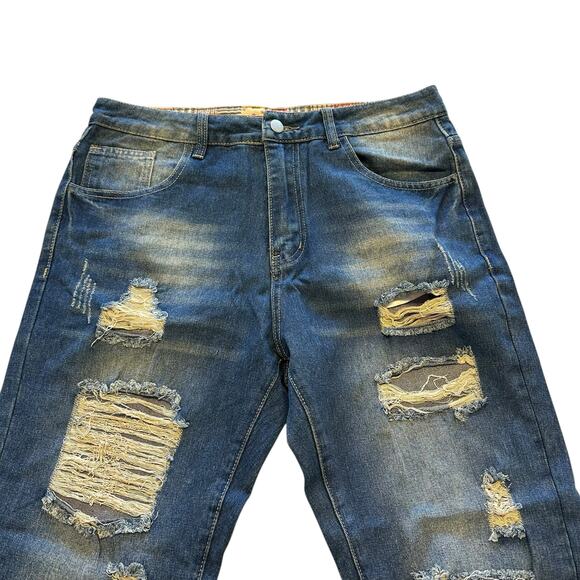 Unbranded Distressed Tattered Women’s Jeans - Picture 2 of 9